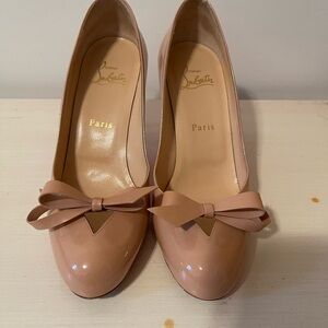 Christian Louboutin Blush Bow Heels